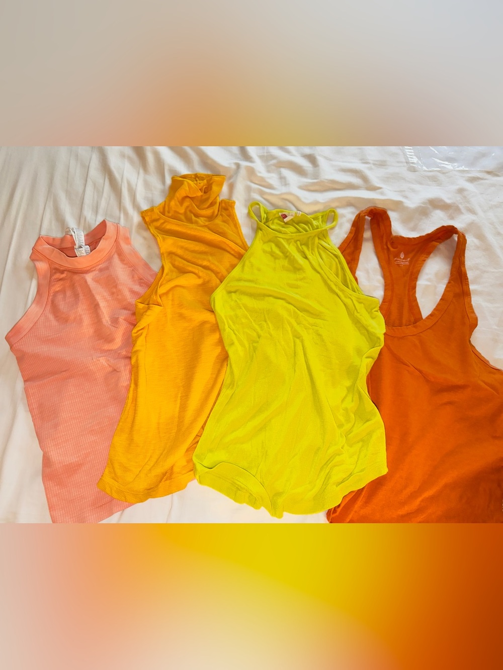 Athleta, Free People, Lilka Bundle 4 colorful tanks